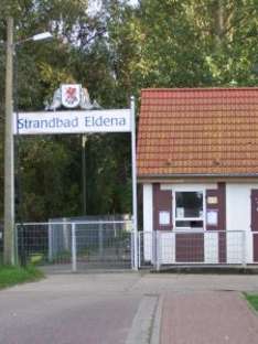 Eingang zum Greifswalder Strand in der Daenischen Wieck