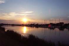 Boote im Fischerdorf Wieck Greifswald