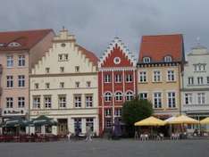 Giebelhäuser am Greifswalder Markt Herbst 2008